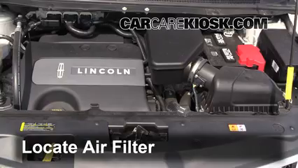 2011 Lincoln MKX 3.7L V6 Filtre à air (moteur) Contrôle